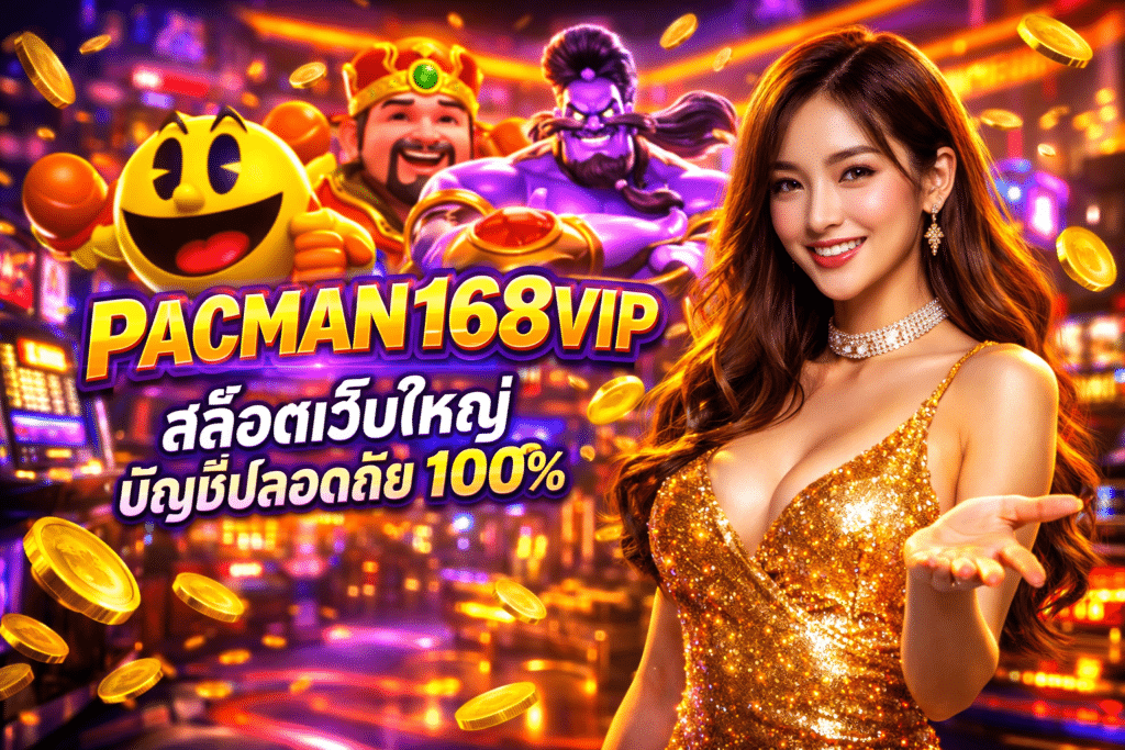 PACMAN168VIP สล็อตเว็บใหญ่ บัญชีปลอดภัย 100% ดูแล 24 ชม.