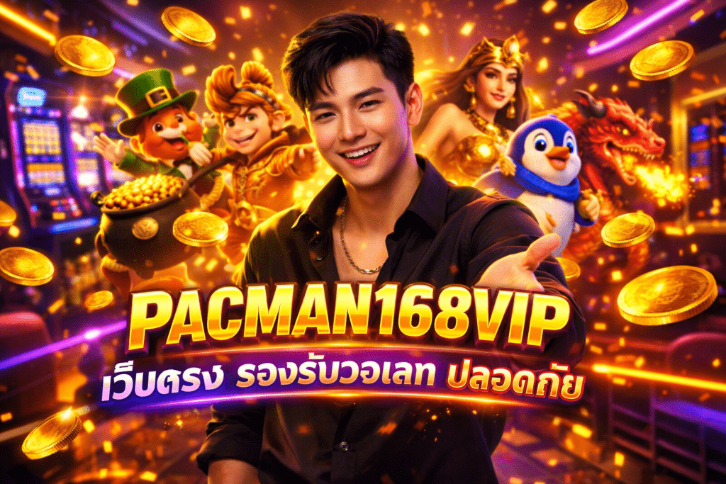 PACMAN168VIP เว็บตรง รองรับวอเลท ปลอดภัย ไม่มีขั้นต่ำ